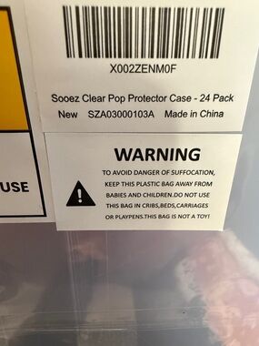 Clear Pop Protector Case - Clear (24 Pack)